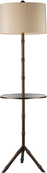 Stanton Floor Lamp In Dunbrook Finish With Glass Tray