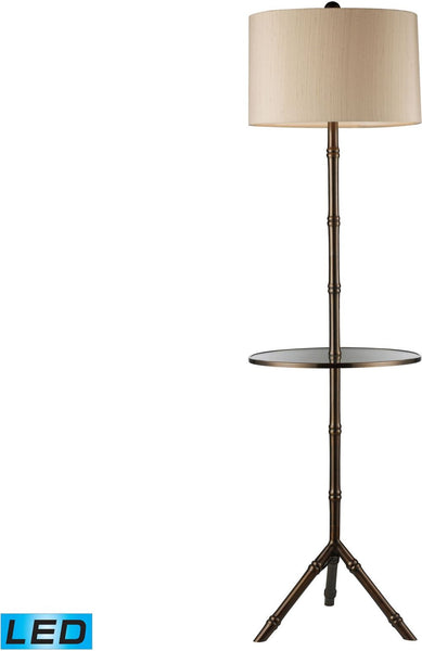 Stanton Led Floor Lamp In Dunbrook Finish With Glass Tray
