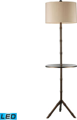 Stanton Led Floor Lamp In Dunbrook Finish With Glass Tray