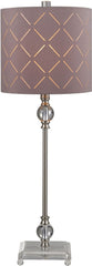 Laser Cut Buffet Lamp In Brushed Steel