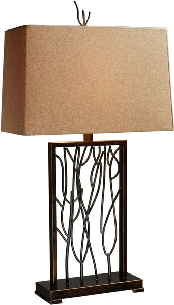Belvior Park Table Lamp In Aria Bronze and Iron