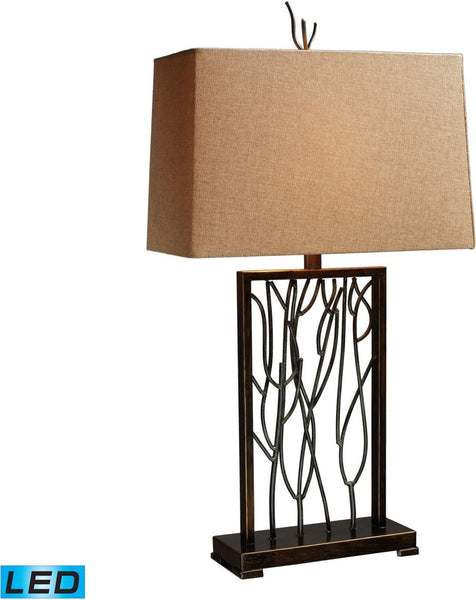 Belvior Park Led Table Lamp In Aria Bronze and Iron