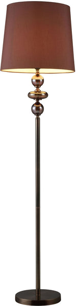Dravos Glass Floor Lamp In Bronze and Coffee Plating