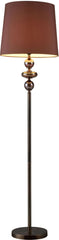 Dravos Glass Floor Lamp In Bronze and Coffee Plating