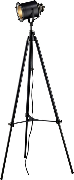 Ethan Adjustable Tripod Floor Lamp In Restoration Black