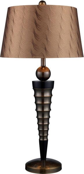 Laurie Table Lamp In Dunbrook Finish With Bronze Tone-on-Tone Shade