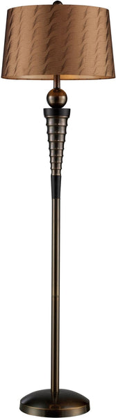 Laurie Floor Lamp In Dunbrook Finish With Bronze Tone-on-Tone Shade