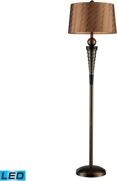 Laurie Led Floor Lamp In Dunbrook Finish With Bronze Tone-on-Tone Shade