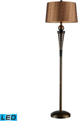 Laurie Led Floor Lamp In Dunbrook Finish With Bronze Tone-on-Tone Shade