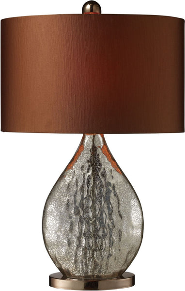 Sovereign Table Lamp In Antique Mercury and Coffee Plating