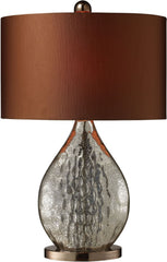 Sovereign Table Lamp In Antique Mercury and Coffee Plating