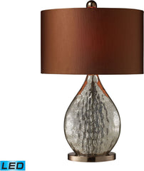Sovereign Led Table Lamp In Antique Mercury and Coffee Plating