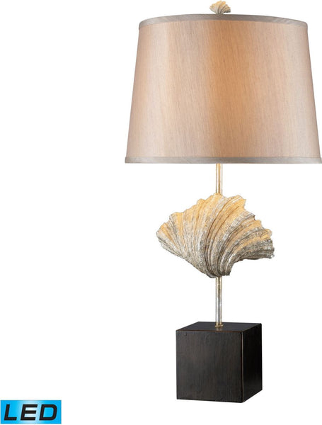 Edgewater Led Table Lamp In Oyster Shell and Dark Bronze