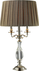 Deshler Table Lamp In Clear Crystal and Polished Nickel