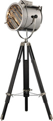 Curzon Adjustable Floor Lamp In Chrome and Black