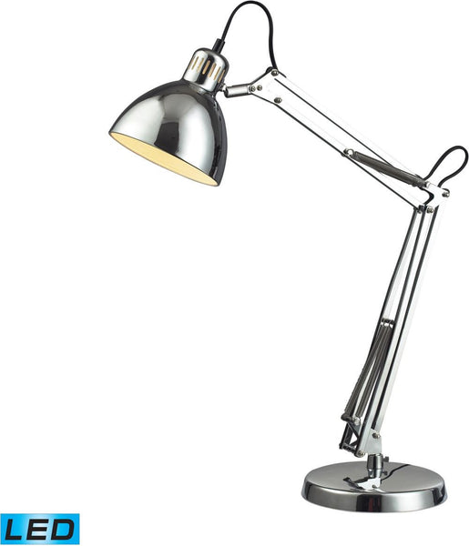 Ingelside Led Desk Lamp In Chrome With Chrome Shade