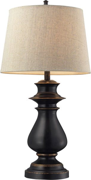 Northdell Metal Table Lamp In Dark Bronze