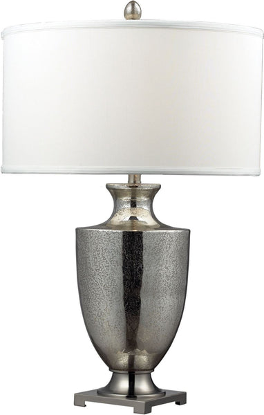 Langham Table In Antique Mercury Glass and Polished Chrome