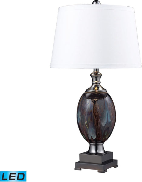 Annan Led Table Lamp In Galaxy and Black Nickel