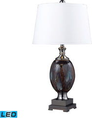 Annan Led Table Lamp In Galaxy and Black Nickel