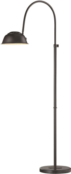 Merriston Floor Lamp In Oil Rubbed Bronze With Marble Base