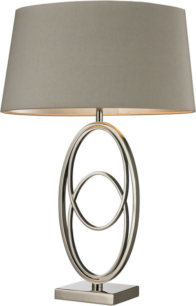 Hanoverville Table Lamp In Polished Nickel