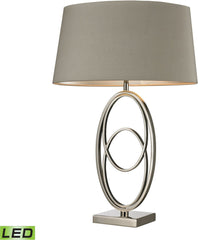 Hanoverville Led Table Lamp In Polished Nickel