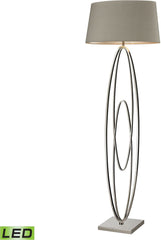 Hanoverville Led Floor Lamp In Polished Nickel