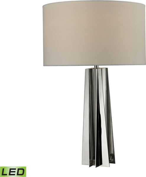 Ranick Clear Crystal Led Table Lamp In Chrome