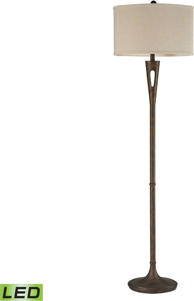 Martcliff Led Floor Lamp In Burnished Bronze