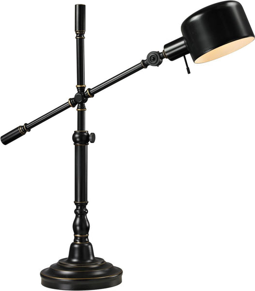 Stratsburg Bronze Adjustable Table Lamp In Madison Bronze