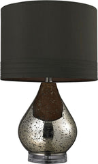 Antique Mercury Glass Table Lamp In Gold