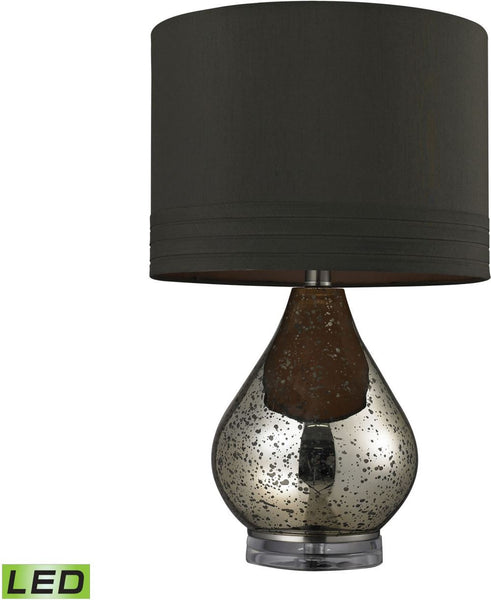 Antique Mercury Glass Led Table Lamp In Gold