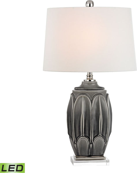Landry Ceramic Led Table Lamp In Georgetown Grey Glaze