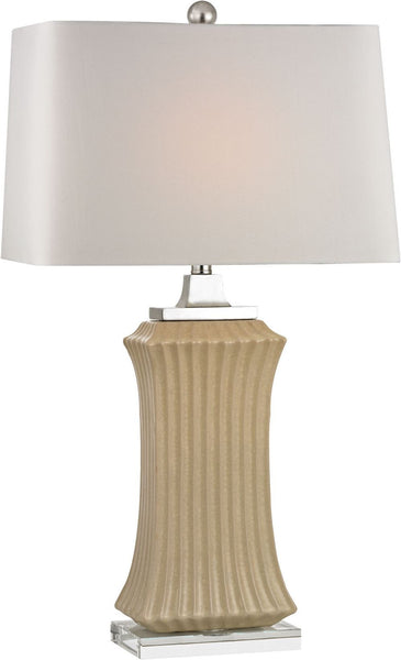 Wiltshire Ceramic Table Lamp In Cream Crackle