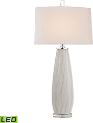 Andover Ceramic Led Table Lamp In Washington White