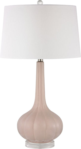 Abbey Lane Ceramic Table Lamp In Pastel Pink
