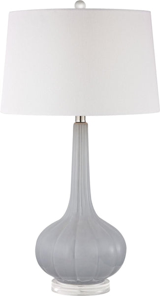 Abbey Lane Ceramic Table Lamp In Pastel Blue