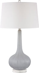 Abbey Lane Ceramic Table Lamp In Pastel Blue