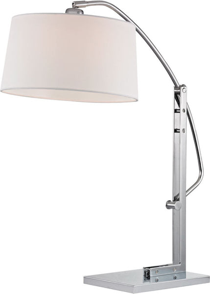 Assissi Adjustable Table Lamp In Polished Nickel