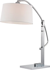 Assissi Adjustable Table Lamp In Polished Nickel