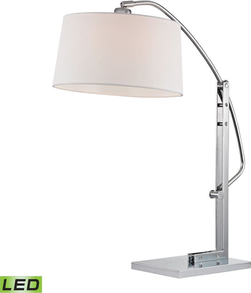 Assissi Adjustable Led Table Lamp In Polished Nickel