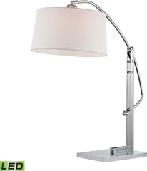 Assissi Adjustable Led Table Lamp In Polished Nickel