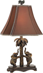 Adamslane Elephant Table Lamp In Bronze