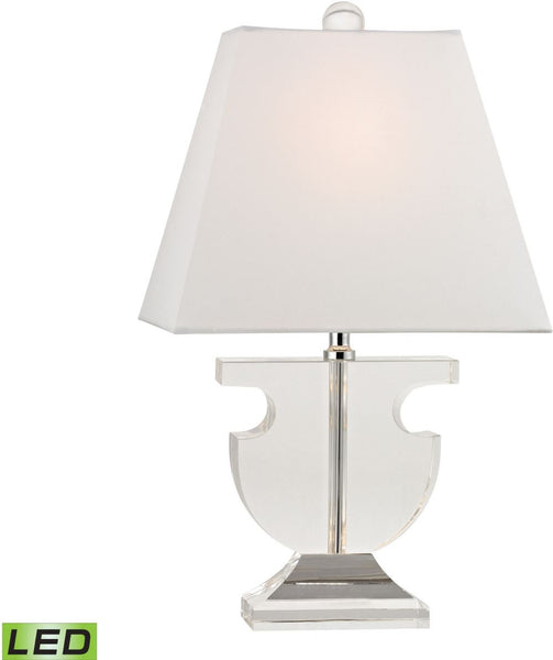 Bailey Mews Mini Solid Clear Crystal Led Table Lamp