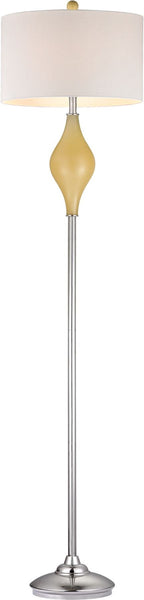 Chester Glass Floor Lamp In Sunshine Yellow