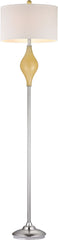 Chester Glass Floor Lamp In Sunshine Yellow