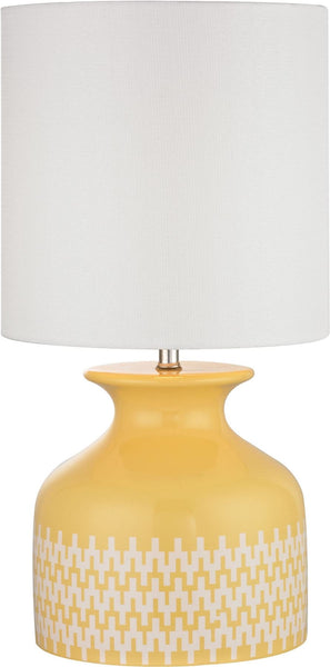 Carnforth Ceramic Table Lamp In Sunshine Yellow