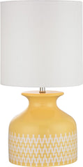 Carnforth Ceramic Table Lamp In Sunshine Yellow