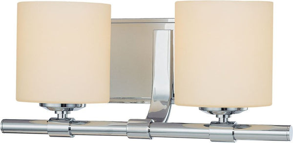 Slide 2 Light Vanity In Chrome and White Opal Glass